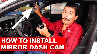 How to Install Mirror Dash Cam (HIDING ALL CABLES)