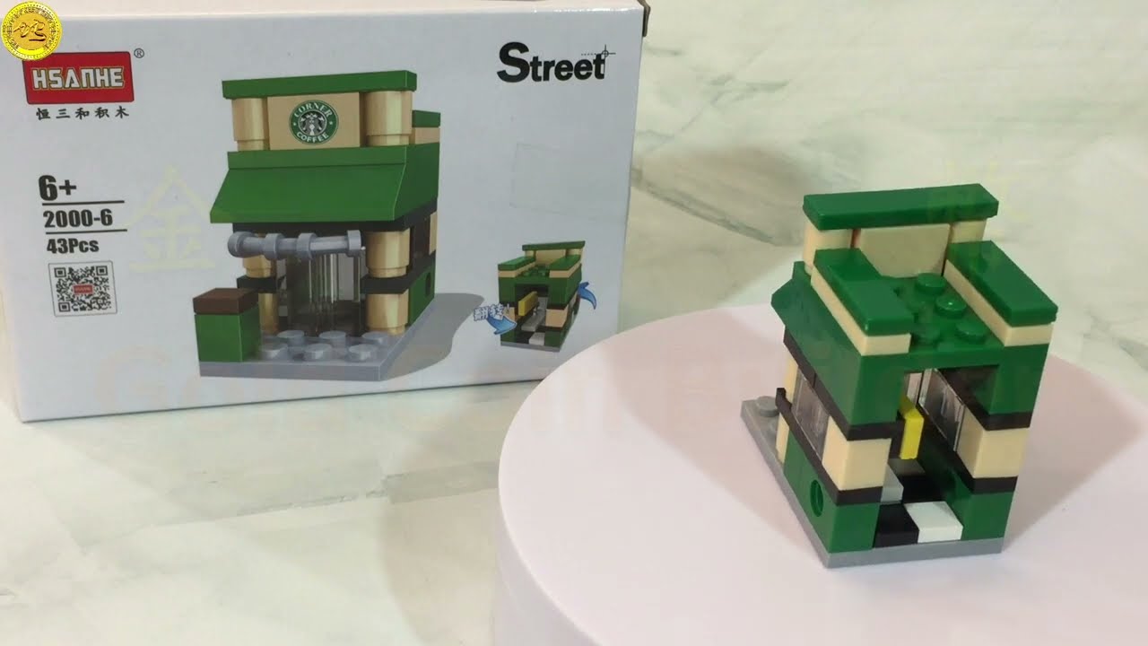 【金幣】LEGO 樂高 恆三和 HSANHE 迷你建築 06 星巴克 定格動畫 【Gold Coin Builder】