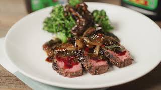 Beef and Broccolini with Pepper Sauce