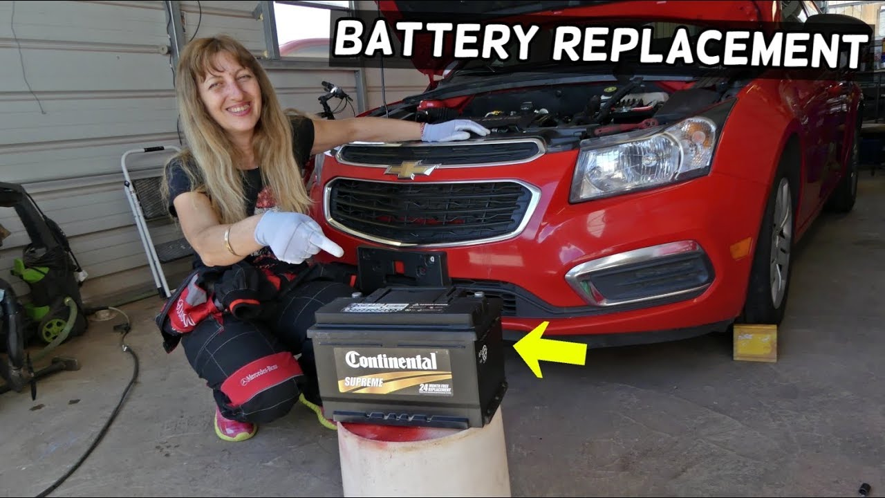 CHEVROLET CRUZE BATTERY REPLACEMENT. HOW TO REPLACE CAR BATTERY - YouTube