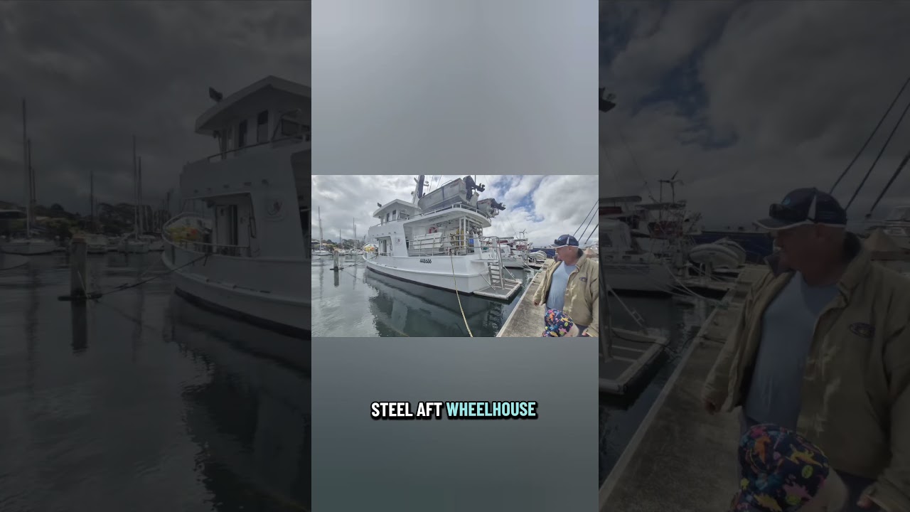 ⁣58 feet of steel. One full inspection. Check it out - Ep 186 #boatsearch #boatshopping #trawler