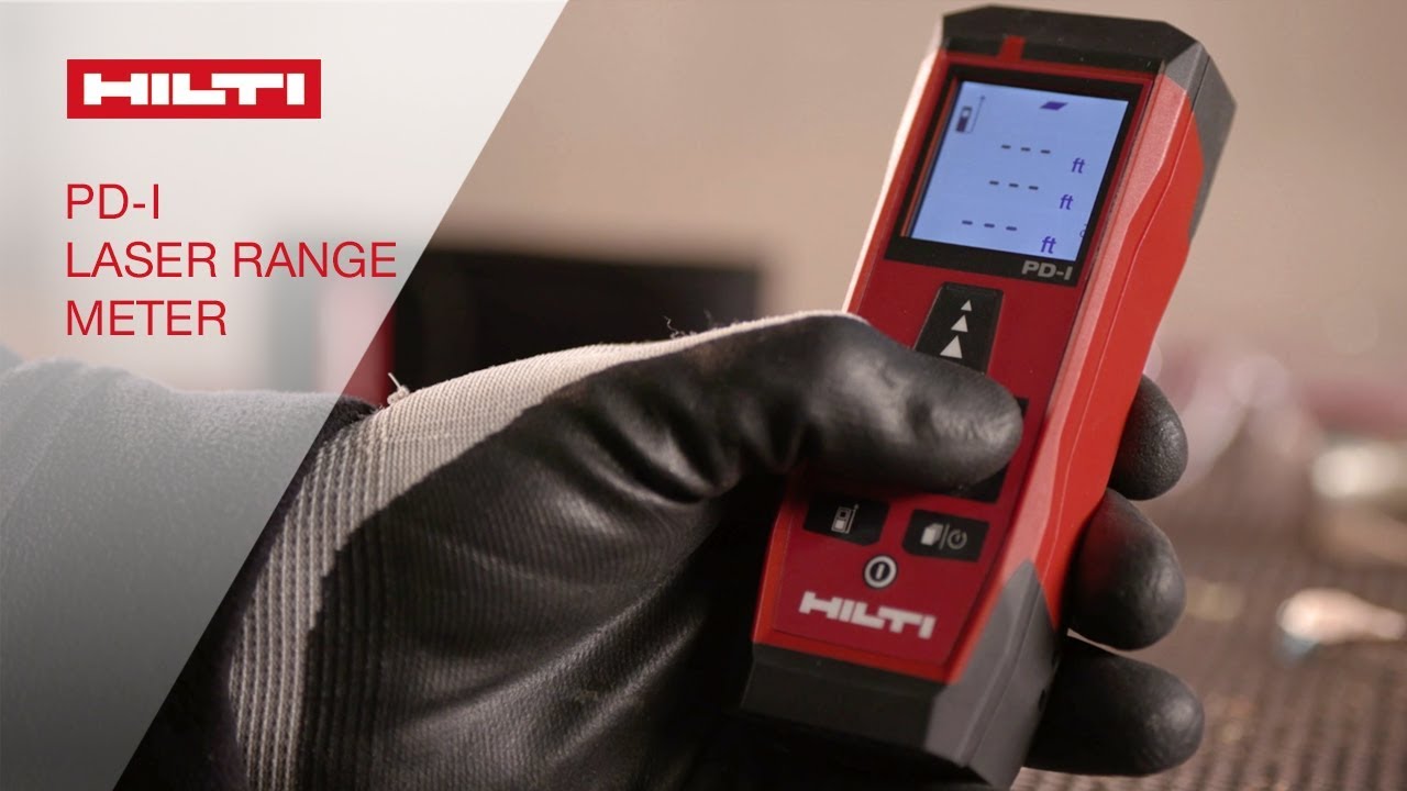 INTRODUCING the Hilti PD-I indoor laser range meter - YouTube