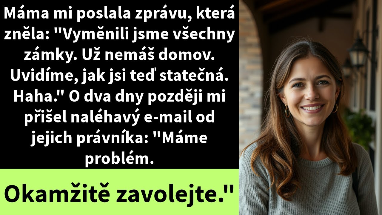 Seděla jsem sama ve studiu a snažila se dodělat zakázku, když mi přišla zpráva od mámy: „Vyměnili jsme všechny zámky. Už nemáš domov. Uvidíme, jak jsi teď odvážná. Haha." Ztuhla jsem a přestala...