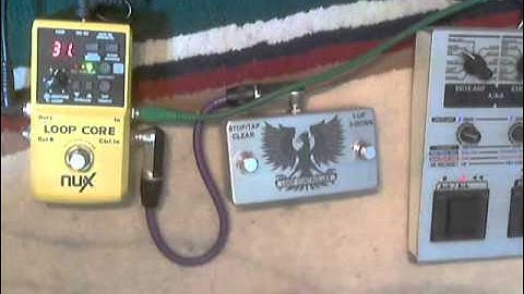 NUX LOOP CORE PART 2 (cheapo boss rc3 ) DIY FOOTSWITCH DEMO