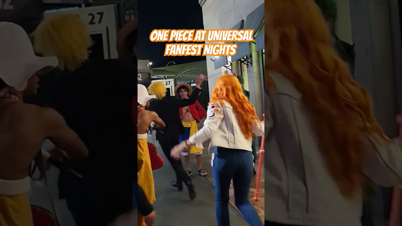 All The One Piece characters at Universal FanFest Nights is awesome!! 