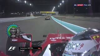F1 2016 Hamilton Blocking Rosberg for the World Championship  Vettel Onboard Abu Dhabi | Telemetry