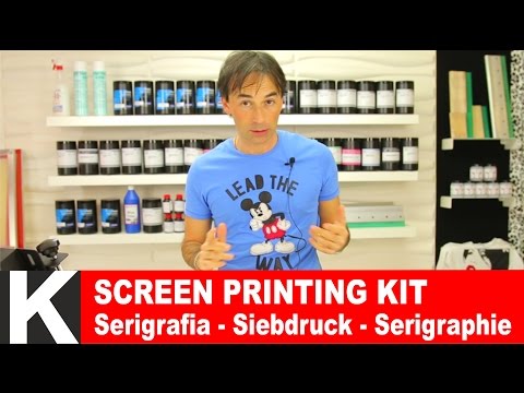 Kit Serigrafia facile | come stampare magliette | Screen Printing Tutorial DIY Serigrafia fai da te