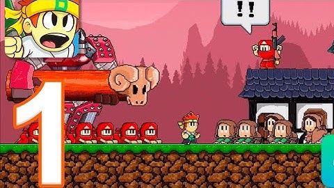 Dan The Man - Gameplay Walkthrough Part 1 - Stages: Levels 1-2 (iOS, Android)