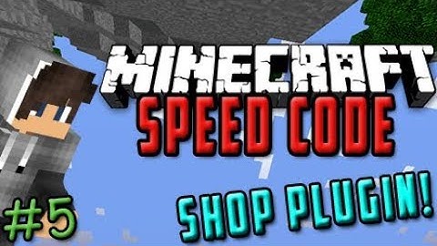 JAVA CODING! | Minecraft Speed Coding | Shop Plugin [#5]