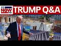 Trump speaks to reporters at WH ballroom construction site