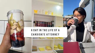 A day in the life of a Candidate Attorney || South African Youtuber