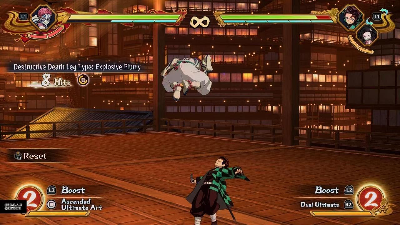 Infinity castle AKAZA stylish combo