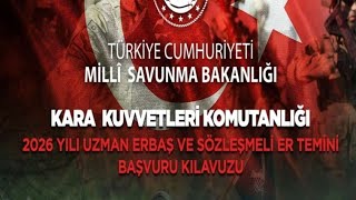 2026 Kara Kuvvetleri Komutanlığı Uzman Ve Erbaş Alımı Hakkında Detaylı Bilgiler