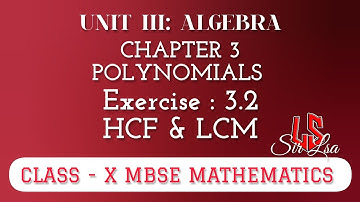 Ex: 3.2 Q. 9, 10, 11 HCF & LCM X-Maths MBSE