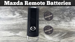 How To Replace Mazda Remote Start Key Fob Battery - Change Replacement WKE-PZ170-02021 Batteries