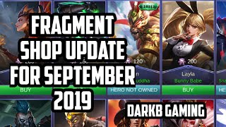 Fragment Shop Update for September 2019 | Akazonae Samurai | Mobile Legends Fragment Shop Update for September 2019 | Akazonae Samurai | Mobile Legends