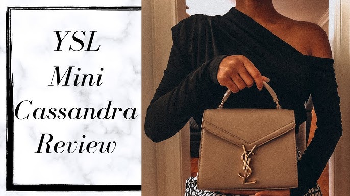 YSL Cassandra Medium Chain Bag in Canvas Unboxing & Review! What fits in it  & how it looks on 