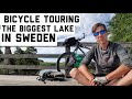 Bicycle touring the biggest lake in Sweden