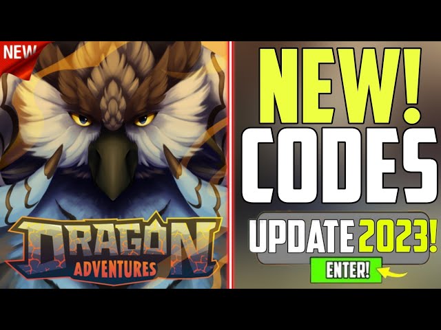 Roblox Dragon Adventures Codes (December 2023)