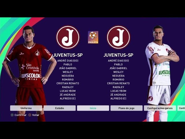 Tradicional Time Paulista, Clube Atlético Juventus (Juventus da mooca) No  Pes 2021 