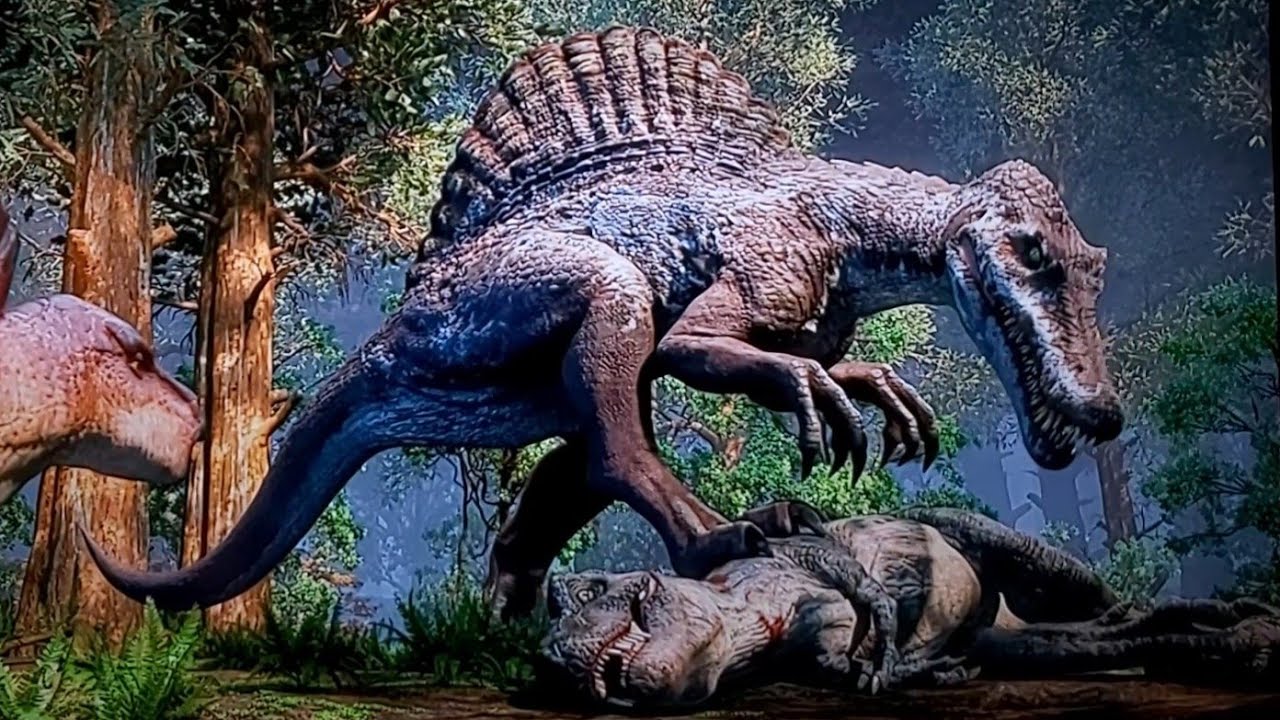 Spinosaurus defeated Big Eatie The TRex Camp Cretaceous Seson 5