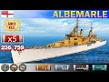 ✔ Английский пациент! Крейсер "Albemarle" VIII уровень Британия | ВоВС replay Gameplay mecawows 2021