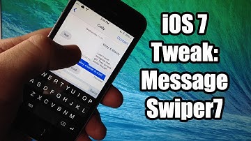 iOS 7 Jailbreak Tweak - MessageSwiper7 - FREE