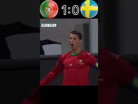 Portugal vs Sweden 3-2 Ronaldo Hat trick #vibe #football