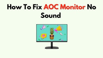 Hoe u het probleem met het ontbrekende geluid van uw AOC-monitor kunt oplossen - HDMI-audio-uitvo...