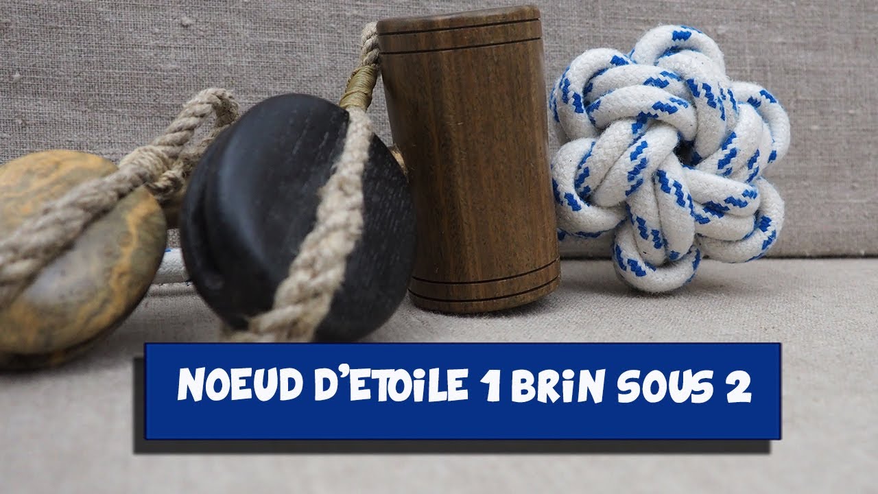 Noeud d'étoile un brin sous 2 #noeud d'arrêt #décoratif