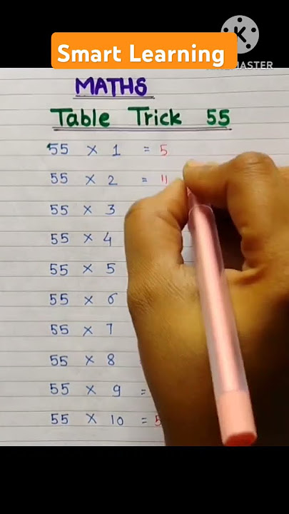 Table trick of 55|table of 55|55 cha padha|#tabletrick #table #tricks #shortfeed #ytshorts