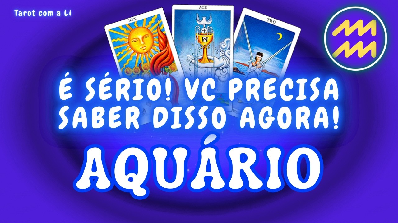 AQUÁRIO♒ SE PREPARA ESSA COMUNICAÇÃO VAI MEXER COM VC