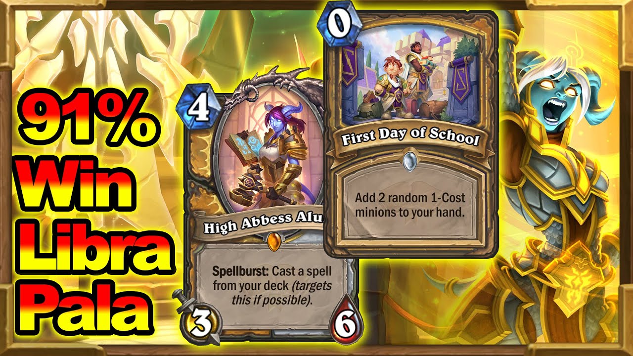 Best Deck To Climb Legend In September | 91% Winrate For Real | Scholomance Academy | Hearthstone
