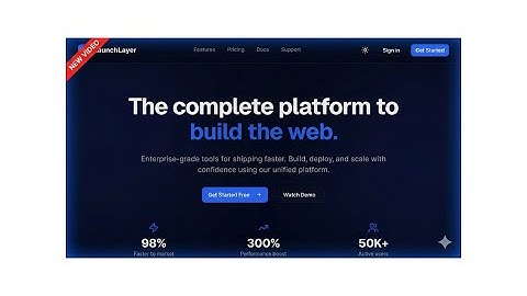 LaunchLayer — Premium SaaS Landing Page Template (Next.js 16 + Tailwind 4 + ShadCN)