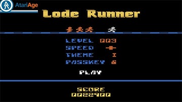 Lode Runner  Demo for the Atari 2600 purchase cartridge from Atari Age Link below. Run on Stella