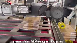 High-Speed Flexo Printing Slotting Folder Gluer Automatic Carton Box-Making Machine
