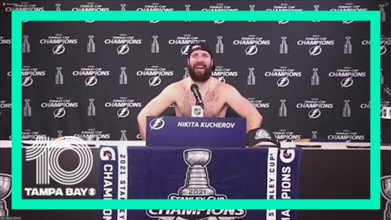 VIDEO: Bolts Kucherov Keeps Partying, Showers Reporter w/ Beer At Parade, 95.3 WDAE