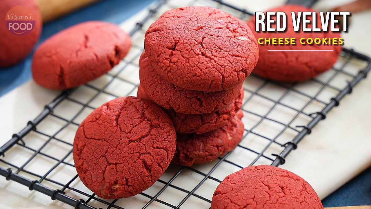 కొంటె వేల రూపాయలు కాని చేసుకుంటే వంద లోపే అయ్యే రెడ్ వెల్వెట్ కుకీస్ | Red Velvet Cheese Cookies
