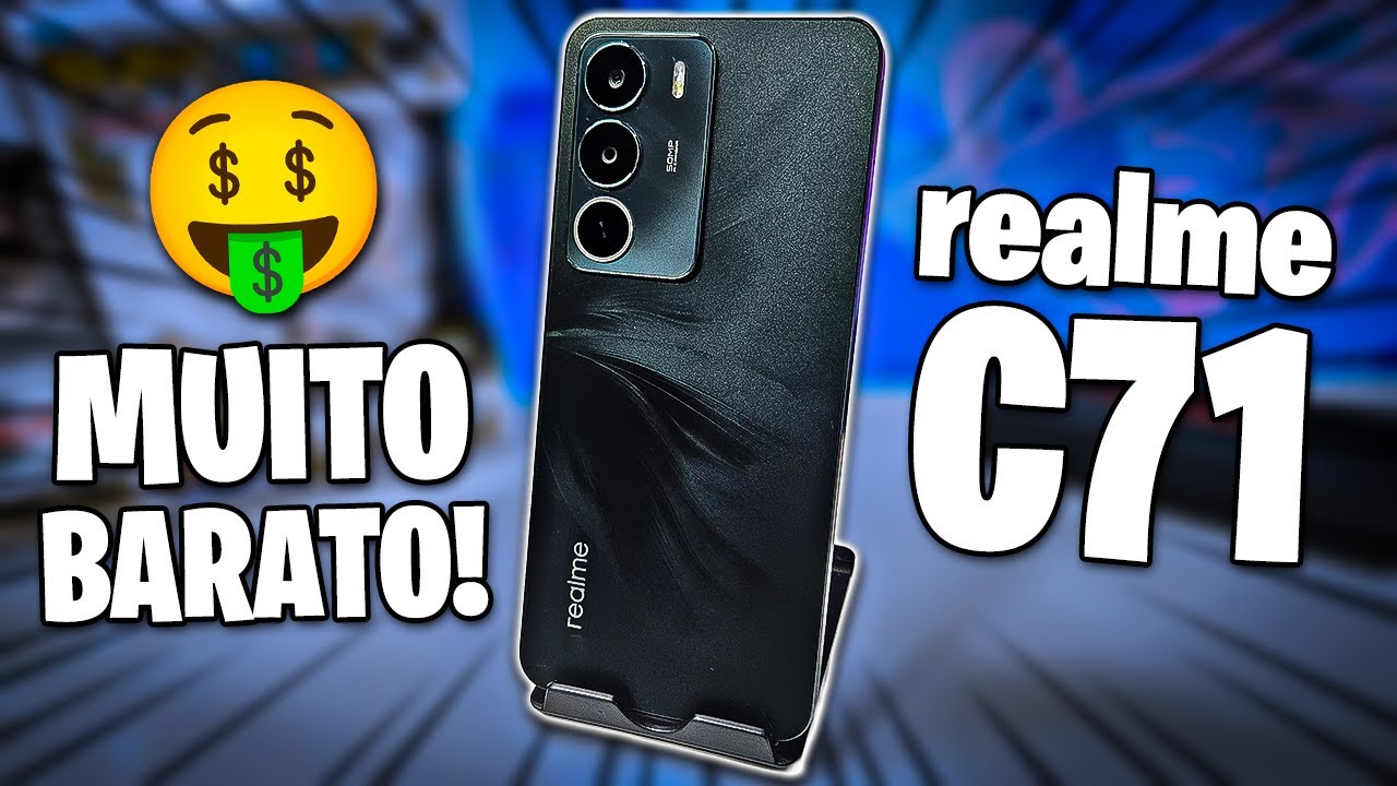 O QUE UM CELULAR BARATO DE 2025 CONSEGUE RODAR? | REALME C71 com NFC, BATERIA GIGANTE e DURÁVEL!