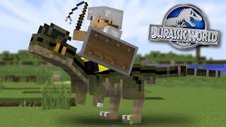 Riding A Dinosaur!!! - Dinosaurs In Minecraft | Jurassic World - Ep5