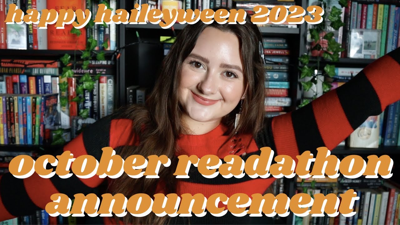 BIG ANNOUNCEMENT | my october readathon (happy haileyween round 2) + new merch!!!!