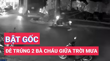 2 bà cháu bị cây lớn bật gốc đè trúng giữa trời mưa tại TP.HCM