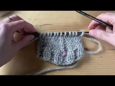 K3tog so second stitch would be on the top