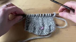 K3tog so second stitch would be on the top