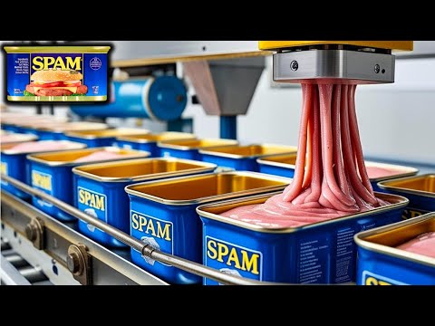 How SPAM Cans Are Made in Factory🥫