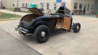 1932 Ford  Brookville Roadster 351ci V8 5-Speed Webber Carbs Steel Body Stealthy Look