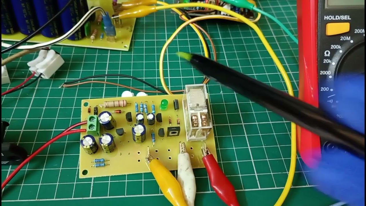 Speaker Protection with delay prototype test dc protection