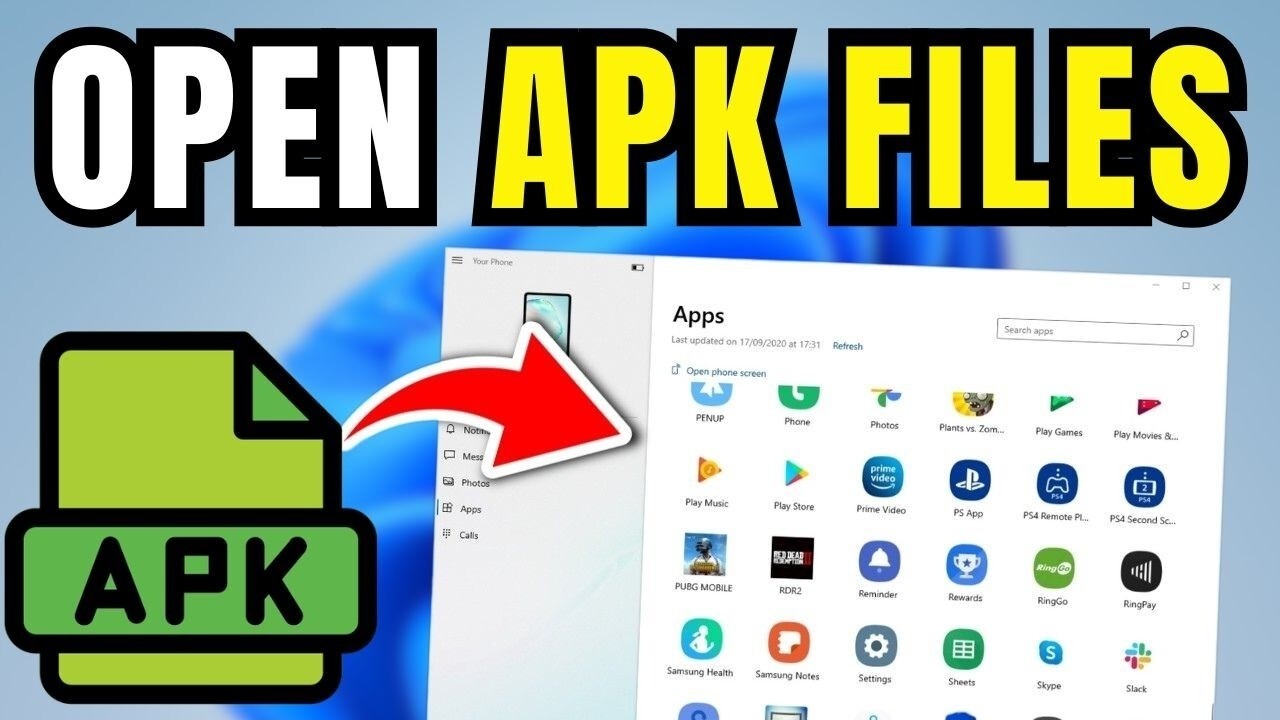 How To Open APK Files On Laptop (Windows 11) - YouTube