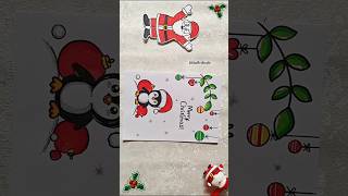 😍😲Don't Miss💡🎉Beautiful💕 Merry Christmas Card using White Paper 🎄2024 #youtubeshorts #shorts screenshot 3