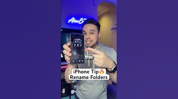 Rename App Folders on iPhone Home Screen 👍  #iphonetips #iphone #homescreen #tech #shorts